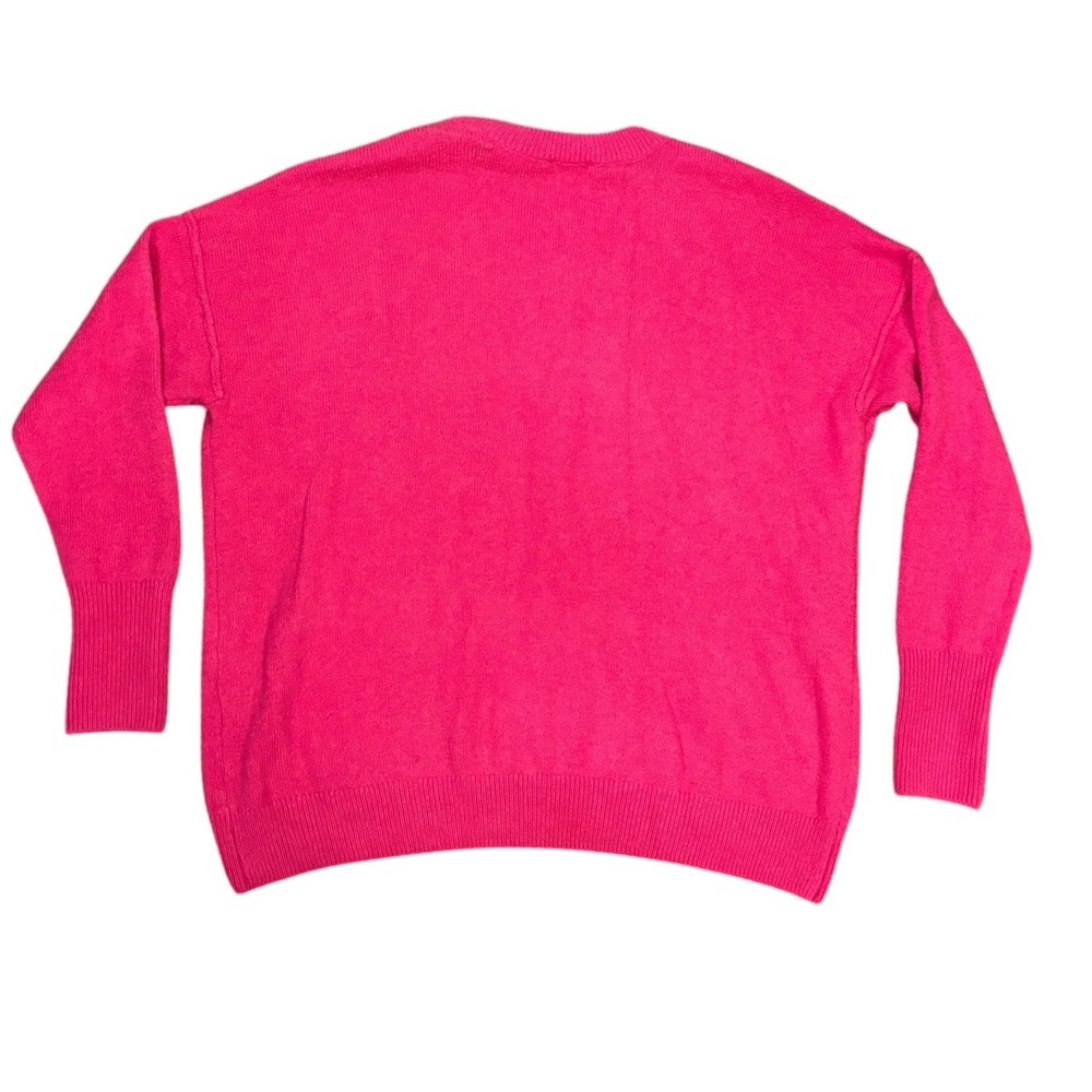 CeCe Hot Pink Bow Knit‎ Sweater Women's Small, Acrylic Blend NWT Valentine's Day - Picture 5 of 9